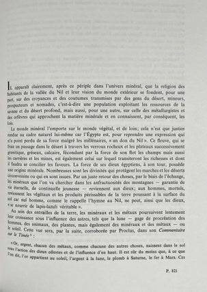 L'univers minéral dans la pensée égyptienne. Tome I: Le monde des déserts, des mines et des carrières. L'offrande des métaux et des pierres et le remplissage de l'Oeil-Oudjat. Les divinités de l'univers minéral dans la mentalité et la religion des Anciens Egyptiens. Tome II: Les minerais, les métaux, les minéraux et les produits chimiques, les trésors et les défilés de contrées minières: leur intégration dans la marche de l'univers et l'entretien de la vie divine (complete set)