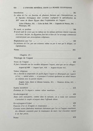 L'univers minéral dans la pensée égyptienne. Tome I: Le monde des déserts, des mines et des carrières. L'offrande des métaux et des pierres et le remplissage de l'Oeil-Oudjat. Les divinités de l'univers minéral dans la mentalité et la religion des Anciens Egyptiens. Tome II: Les minerais, les métaux, les minéraux et les produits chimiques, les trésors et les défilés de contrées minières: leur intégration dans la marche de l'univers et l'entretien de la vie divine (complete set)