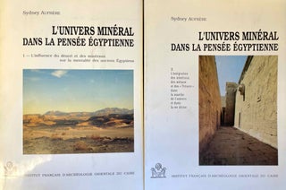 Item #M0098e L'univers minéral dans la pensée égyptienne. Tome I: Le monde des déserts,...