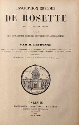 Fragmenta Historicorum Graecorum. Volume I. Includes: Apollodori bibliotheca and Letronne, Inscription Grecque de Rosette[newline]M0103-05.jpeg