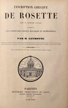 Fragmenta Historicorum Graecorum. Volume I. Includes: Apollodori bibliotheca and Letronne, Inscription Grecque de Rosette