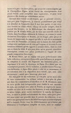 Fragmenta Historicorum Graecorum. Volume I. Includes: Apollodori bibliotheca and Letronne, Inscription Grecque de Rosette[newline]M0103-08.jpeg