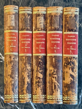 Item #M0103a Fragmenta Historicorum Graecorum. Vol. I-V. Apollodori bibliotheca, [with:]...