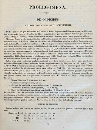 Fragmenta Historicorum Graecorum. Vol. I-V. Apollodori bibliotheca, [with:] Letronne, Inscription Grecque de Rosette, in vol. I. and Langlois, Collection des historiens anciens et modernes de l'Arm&eacute;nie, in vol. V. (complete set)