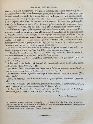 Fragmenta Historicorum Graecorum. Vol. I-V. Apollodori bibliotheca, [with:] Letronne, Inscription Grecque de Rosette, in vol. I. and Langlois, Collection des historiens anciens et modernes de l'Arm&eacute;nie, in vol. V. (complete set)
