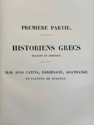 Fragmenta Historicorum Graecorum. Vol. I-V. Apollodori bibliotheca, [with:] Letronne, Inscription Grecque de Rosette, in vol. I. and Langlois, Collection des historiens anciens et modernes de l'Arm&eacute;nie, in vol. V. (complete set)