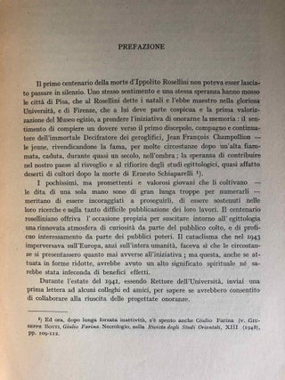 Studi in memoria di Ippolito Rosellini. Nel primo centenario della morte. 14 giugno 1843 - 4 giugno 1943. Vol. I & II (complete set)[newline]M0113a-05.jpg