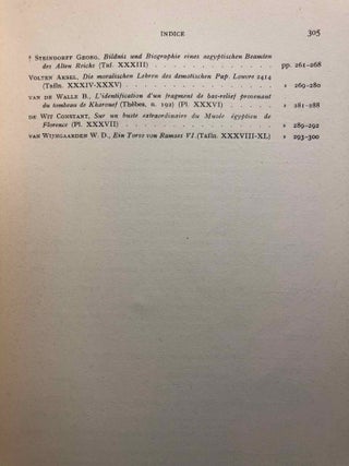 Studi in memoria di Ippolito Rosellini. Nel primo centenario della morte. 14 giugno 1843 - 4 giugno 1943. Vol. I & II (complete set)