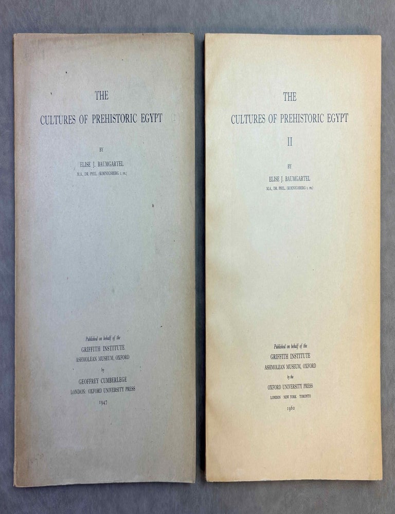 Item #M0120a The cultures of prehistoric Egypt. Vol. I & II (complete set). BAUMGARTEL Elise.[newline]M0120a-00.jpeg