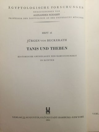 Tanis und Theben, historische Grundlagen der Ramessidenzeit in Ägypten