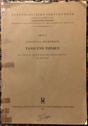 Item #M0122d Tanis und Theben, historische Grundlagen der Ramessidenzeit in Ägypten. BECKERATH...