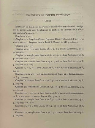 Fragments de la version th&eacute;baine de l'Ancien Testament, texte copte, [with:] Suite et fin des fragments - Tablettes d'El-Amarna - Une sph&egrave;re c&eacute;leste en l'an 684 de l'H&eacute;gire - Notice sur les st&egrave;les arabes appartenant &agrave; la Mission du Caire (complete set of 2 fascicles)[newline]M0128b-06.jpeg
