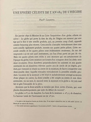 Fragments de la version th&eacute;baine de l'Ancien Testament, texte copte, [with:] Suite et fin des fragments - Tablettes d'El-Amarna - Une sph&egrave;re c&eacute;leste en l'an 684 de l'H&eacute;gire - Notice sur les st&egrave;les arabes appartenant &agrave; la Mission du Caire (complete set of 2 fascicles)[newline]M0128b-19.jpeg