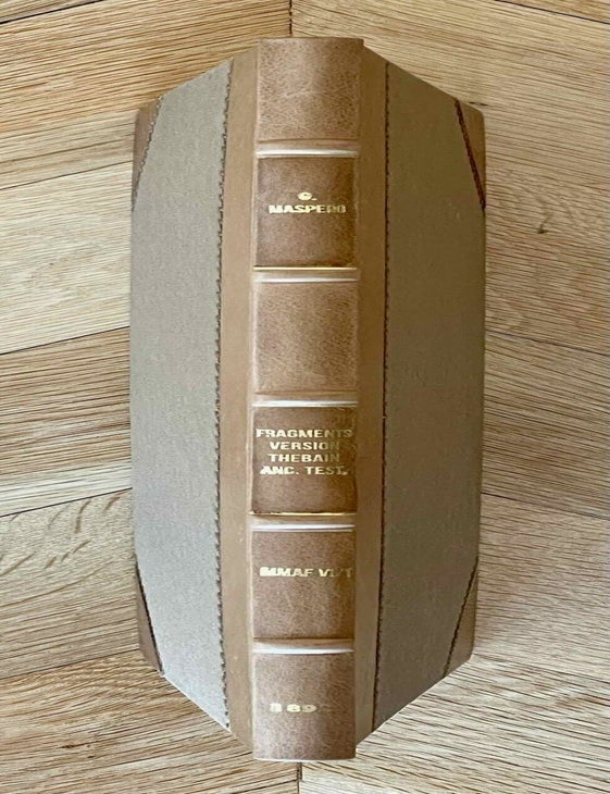 Item #M0128c Fragments de la version th&eacute;baine de l'Ancien Testament, texte copte. MASPERO Gaston.[newline]M0128c-00.jpeg