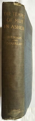 Item #M0130a The temple of Mut in Asher. BENSON Margaret - GOURLAY Janet