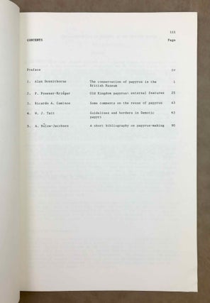 Papyrus, structure and usage