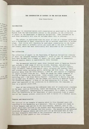 Papyrus, structure and usage