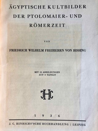 Ägyptische Kultbilder der Ptolemaier- und Römerzeit