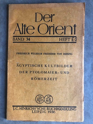 Item #M0141 Ägyptische Kultbilder der Ptolemaier- und Römerzeit. BISSING Friedrich Wilhelm, von