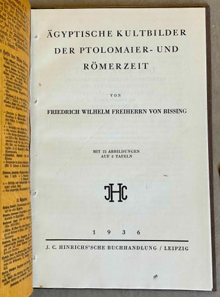 Ägyptische Kultbilder der Ptolemaier- und Römerzeit