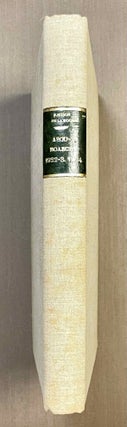 Item #M0149b Rapports préliminaires. Abou Roasch (1922-1923) and (1924) (Complete set)....[newline]M0149b-00.jpeg