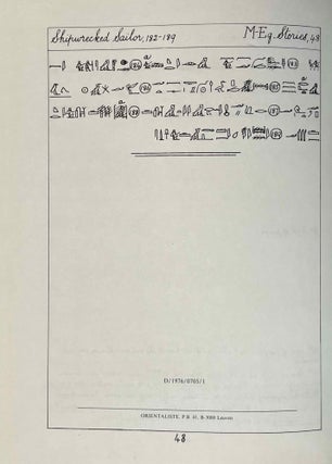Middle egyptian stories. Part I (all published)