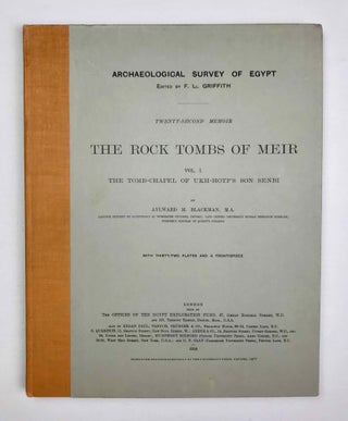 Item #M0154f The rock tombs of Meir. Part I: The tomb-chapel of Ukh-hotp's son Senbi....