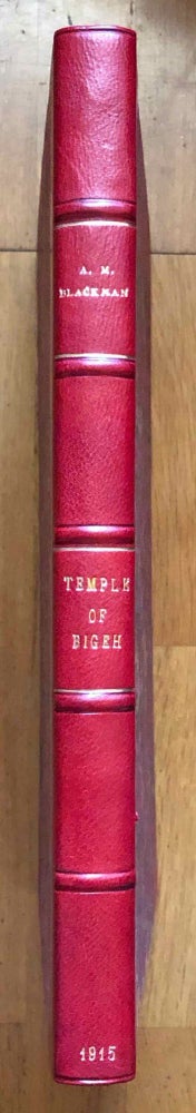 Item #M0160 The temple of Bîgeh. BLACKMAN Aylward Manley.[newline]M0160.jpg