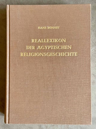 Item #M0169a Reallexikon der ägyptischen Religion. BONNET Hans