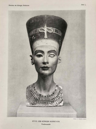 Porträts der Königin Nofret-ete aus den Grabungen 1912/13 in Tell El-Amarna[newline]M0172d-12.jpeg