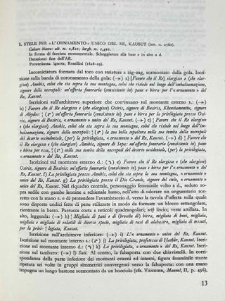 Museo archeologico di Firenze. Vol. 1: Le stele egiziane dall' antico al Nuovo Regno. Vol. 2: Le Stele Egiziane del Nuovo Regno. Vol. 3: Le stele egiziane di epoca tarda (complete set)[newline]M0186f-04.jpeg
