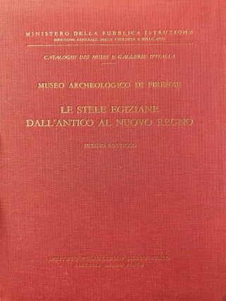 Item #M0186j Museo archeologico di Firenze. Vol. 1: Le stele egiziane dall' antico al Nuovo...[newline]M0186j-00.jpeg