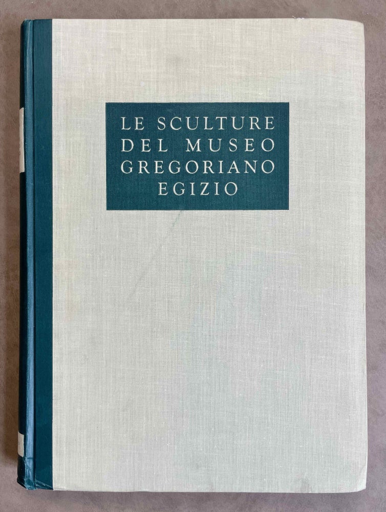 Item #M0188 Le sculture del museo gregoriano egizio. BOTTI Giuseppe - ROMANELLI P.[newline]M0188-00.jpeg