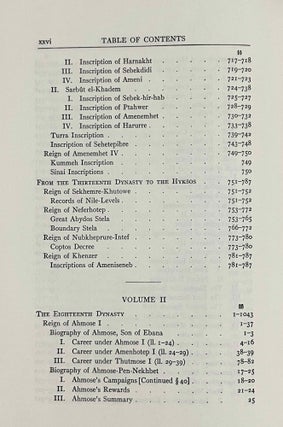Ancient records of Egypt. Historical Documents from the Earliest Times to the Persian Conquest. Vol. I: The First to the Seventeenth Dynasties. Vol. II: The Eighteenth Dynasty. Vol. III: The Nineteenth Dynasty. Vol. IV: The Twentieth to the Twenty-Sixth Dynasties. Vol. V: Indices (complete set)[newline]M0199a-09.jpeg