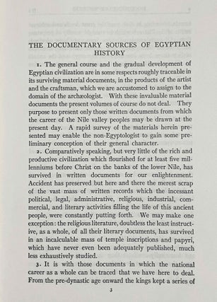 Ancient records of Egypt. Historical Documents from the Earliest Times to the Persian Conquest. Vol. I: The First to the Seventeenth Dynasties. Vol. II: The Eighteenth Dynasty. Vol. III: The Nineteenth Dynasty. Vol. IV: The Twentieth to the Twenty-Sixth Dynasties. Vol. V: Indices (complete set)[newline]M0199a-27.jpeg