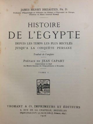 Histoire de l'Egypte. Tomes I & II (complete set)[newline]M0205-03.jpg