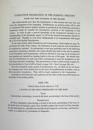 The Edwin Smith surgical papyri. Vol. I: Hieroglyphic Transliteration, Translation and Commentary. Vol. II: Facsimile Plates and Line for Line Hieroglyphic Transliteration (complete set)