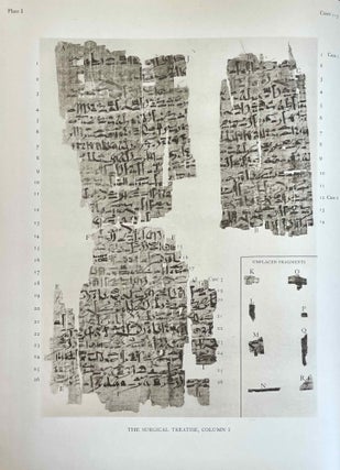 The Edwin Smith surgical papyri. Vol. I: Hieroglyphic Transliteration, Translation and Commentary. Vol. II: Facsimile Plates and Line for Line Hieroglyphic Transliteration (complete set)[newline]M0207i-21.jpeg