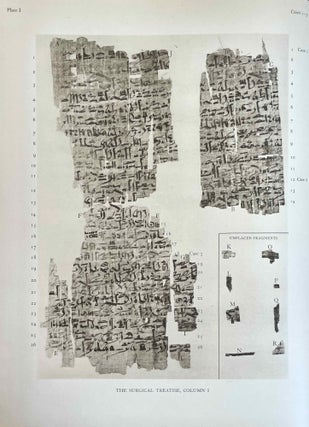 The Edwin Smith surgical papyri. Vol. I: Hieroglyphic Transliteration, Translation and Commentary. Vol. II: Facsimile Plates and Line for Line Hieroglyphic Transliteration (complete set)