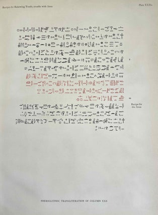 The Edwin Smith surgical papyri. Vol. I: Hieroglyphic Transliteration, Translation and Commentary. Vol. II: Facsimile Plates and Line for Line Hieroglyphic Transliteration (complete set)[newline]M0207i-24.jpeg