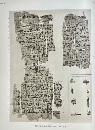 The Edwin Smith surgical papyri. Vol. I: Hieroglyphic Transliteration, Translation and Commentary. Vol. II: Facsimile Plates and Line for Line Hieroglyphic Transliteration (complete set)