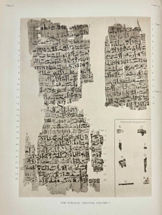 The Edwin Smith surgical papyri. Vol. I: Hieroglyphic Transliteration, Translation and Commentary. Vol. II: Facsimile Plates and Line for Line Hieroglyphic Transliteration (complete set)