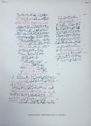 The Edwin Smith surgical papyri. Vol. I: Hieroglyphic Transliteration, Translation and Commentary. Vol. II: Facsimile Plates and Line for Line Hieroglyphic Transliteration (complete set)