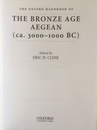 The Oxford Handbook of the Bronze Age Aegean[newline]M0208-02.jpg