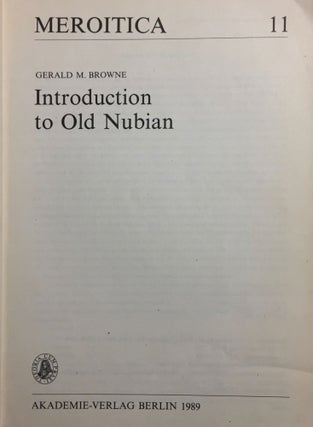 Introduction to Old Nubian[newline]M0210a-01.jpg