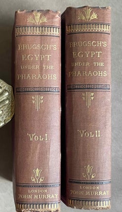 Item #M0212 A History of Egypt under the Pharaohs. Vol. I & II (complete set). BRUGSCH Heinrich[newline]M0212-00.jpeg