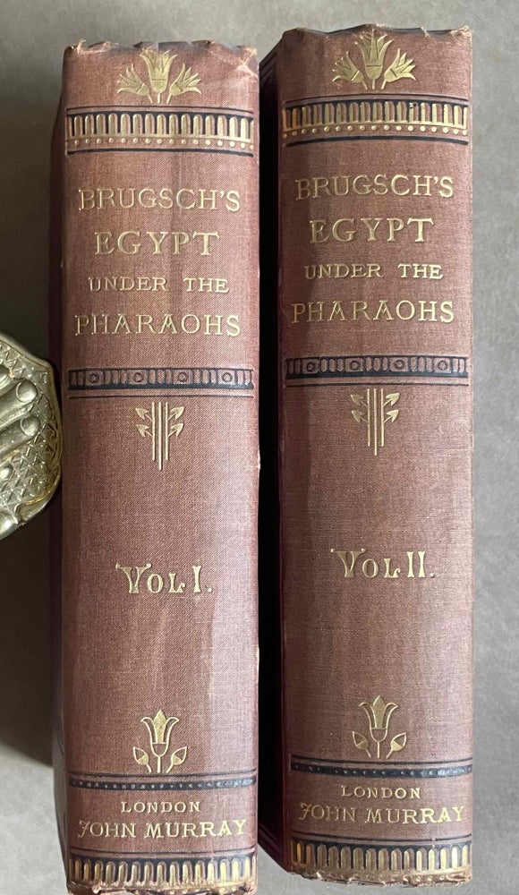 Item #M0212 A History of Egypt under the Pharaohs. Vol. I & II (complete set). BRUGSCH Heinrich.[newline]M0212-00.jpeg