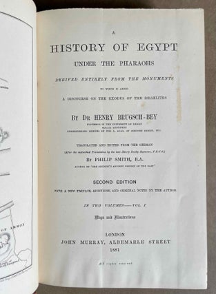 A History of Egypt under the Pharaohs. Vol. I & II (complete set)[newline]M0212-03.jpeg