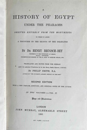 A History of Egypt under the Pharaohs. Vol. I & II (complete set)[newline]M0212-26.jpeg