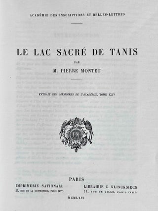 Le lac sacré de Tanis